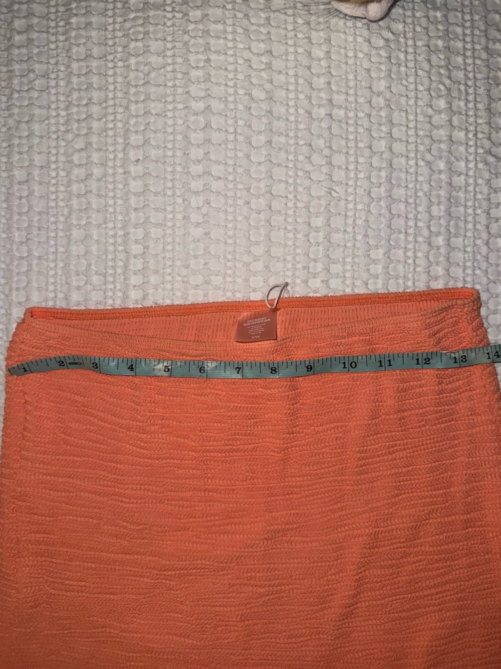 NWT Monday Swimwear cayman summer peach 🍑 crinkle Skirt New With Tags size XL V - Picture 5 of 8